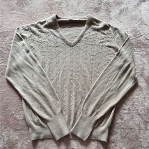 Vintage Aureus Men's Sweater Pull Over V-Neck Acrylic Size Large‎